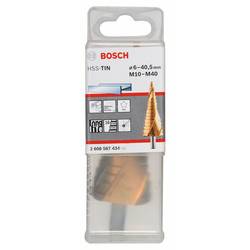 Bosch Accessories 2608587434 Bosch Power Tools HSS stupňovitý vrták Celková délka 125.5 mm TiN kuželový záhlubník 3 břitý 1 ks