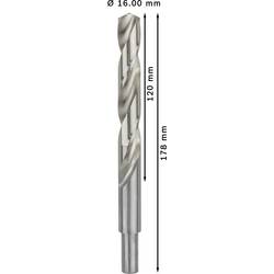 Bosch Accessories 2608585595 2608585595 HSS kovový spirálový vrták 16 mm Celková délka 178 mm Cobalt DIN 338 válcová stopka 4 ks