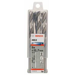 Bosch Accessories 2608585535 HSS kovový spirálový vrták 11.7 mm Celková délka 142 mm broušený DIN 338 válcová stopka 5 ks