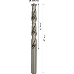 Bosch Accessories 2608585521 HSS kovový spirálový vrták 9.9 mm Celková délka 133 mm broušený DIN 338 válcová stopka 5 ks