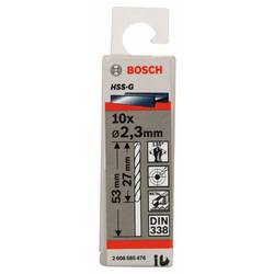 Bosch Accessories 2608585476 HSS kovový spirálový vrták 2.3 mm Celková délka 53 mm broušený DIN 338 válcová stopka 10 ks