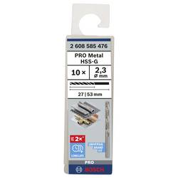 Bosch Accessories 2608585476 HSS kovový spirálový vrták 2.3 mm Celková délka 53 mm broušený DIN 338 válcová stopka 10 ks