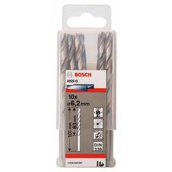 Bosch Accessories 2608595067 HSS kovový spirálový vrták 6.2 mm Celková délka 101 mm broušený DIN 338 válcová stopka 10 ks