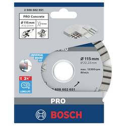 Bosch Accessories 2608602651 Bosch Power Tools diamantový řezný kotouč Průměr 115 mm Ø otvoru 22.23 mm beton 1 ks