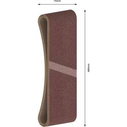 Bosch Accessories 2608606044 brusný pás Zrnitost 80 (d x š) 480 mm x 75 mm 3 ks