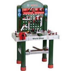 Theo Klein 8710 Pracovní seminář Theo Klein 8710 Bosch, 82 ks Příslušenství I plně vybavený dětský pracovní stůl vč. Svěráku a odkládací skříňky I - hračky pro