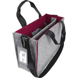 Sigel brašna na notebooky Desk Sharing Bag Bicolor M Syntetická plst šedá, tmavě červená (š x v x h) 36 x 28 x 15 cm Max. velikost: 39,1 cm (15,4)