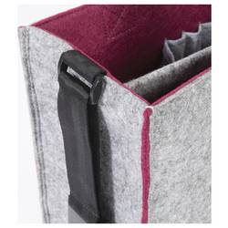 Sigel brašna na notebooky Desk Sharing Bag Bicolor M Syntetická plst šedá, tmavě červená (š x v x h) 36 x 28 x 15 cm Max. velikost: 39,1 cm (15,4)