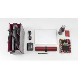 Sigel brašna na notebooky Desk Sharing Bag Bicolor M Syntetická plst šedá, tmavě červená (š x v x h) 36 x 28 x 15 cm Max. velikost: 39,1 cm (15,4)