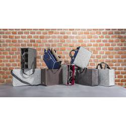 Sigel brašna na notebooky Desk Sharing Bag Bicolor M Syntetická plst šedá, tmavě červená (š x v x h) 36 x 28 x 15 cm Max. velikost: 39,1 cm (15,4)