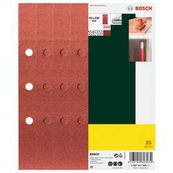 Bosch Accessories 2607017108 2607017108 brusný papír s otvory Zrnitost 240 (d x š) 230 mm x 93 mm 25 ks