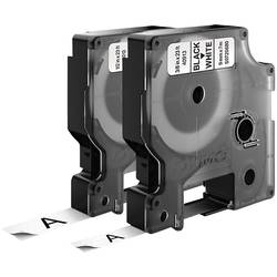 DYMO 40913, 45013 sada 2 ks Barva pásky: bílá Barva písma: černá 9 mm, 12 mm 7 m