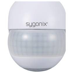 Sygonix SY-6733024 montáž na zeď, povrchová montáž detektor pohybu PIR 360 °, 180 ° relé bílá IP44