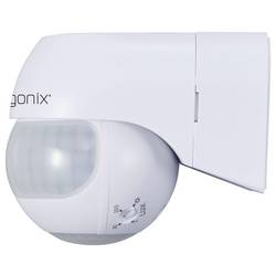 Sygonix SY-6733024 montáž na zeď, povrchová montáž detektor pohybu PIR 360 °, 180 ° relé bílá IP44