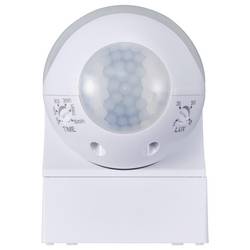 Sygonix SY-6733024 montáž na zeď, povrchová montáž detektor pohybu PIR 360 °, 180 ° relé bílá IP44
