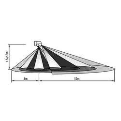 Sygonix SY-6733024 montáž na zeď, povrchová montáž detektor pohybu PIR 360 °, 180 ° relé bílá IP44
