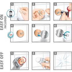 tesa 40345-00000-00 SPAA sprchová stěrka lepidlo chrom (lesklý) včetně držáku
