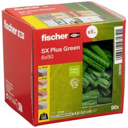 Fischer 567808 SX Plus Green rozpěrná hmoždinka 50 mm 6 mm 90 ks
