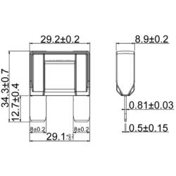 TRU COMPONENTS8551244 maxi plochá pojistka , 50 A, 1 ks