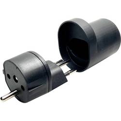 Martin Kaiser 181/sw/1 cestovní adaptér Fix-Adapter CH Typ 12/Schuko denzentraler Steckeransatz, IP 20, schwarz