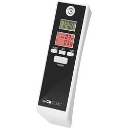 Clatronic AT 3605 alkohol tester bílá, černá 0.0 do 1.9 ‰ vč. displeje, různé jednotky, hodiny, zobrazení teploty, funkce odpočítávání