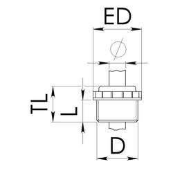 Wiska 10060751 MN 16 PG16 plast světle šedá 100 ks