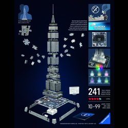 Ravensburger 3D Puzzle Iconics: Emmpire State Building s LED 12008026 1 ks