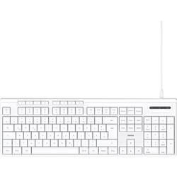 Hama CK-200 USB klávesnice německá, QWERTZ bílá tlačítka multimédií