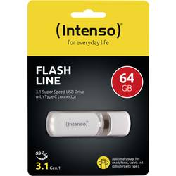 Intenso Flash Line USB flash disk bílá 64 GB USB 3.2 (Gen 1x1)