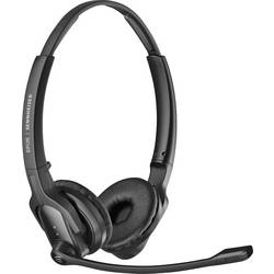 EPOS Headset otevřená (On Ear) DECT stereo černá Potlačení hluku Vypnutí zvuku mikrofonu telefon