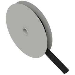 Hebotec 11-KE10005FRT pásek se suchým zipem, ke spojování, háčková a flaušová část, (d x š) 5000 mm x 10 mm, černá, 5 m