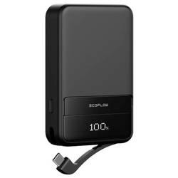 ECOFLOW Rapid 10000 powerbanka Li-Ion, 10000 mAh, MagSafe, Bezdrátové nabíjení Qi, USB-C®, Bezdrátové nabíjení, černá