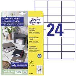 Avery-Zweckform 3474-10 univerzální etikety 70 x 37 mm papír bílá 240 ks trvalé inkoustová tiskárna, laserová tiskárna, barevná laserová tiskárna, kopírka,