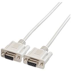Roline sériový kabel [1x D-SUB zástrčka 9pólová - 1x D-SUB zásuvka 9pólová] 1.80 m šedá