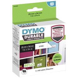DYMO 2112283 etikety v roli 54 x 25 mm polypropylenová fólie bílá 160 ks trvalé univerzální etikety, Adresní nálepky