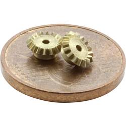 Sol Expert Z16K3 mosaz sada mikro ozubených kol, Modul 0.3, kovová ozubená kola, (Ø x v) 5.22 mm x 1 mm, 2 ks