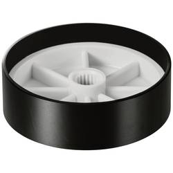 TRU COMPONENTS TC-11696516 otočný knoflík s označením černá (Ø x v) 40 mm x 13 mm hliník, plast 1 ks