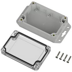 TRU COMPONENTS TC-10860492 Přírubové pouzdro 105 x 70 x 40 polykarbonát světle šedá 1 ks