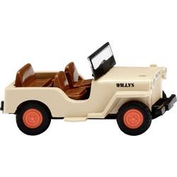 Wiking 0010 01 H0 model osobního automobilu Willy Jeep CJ-3A, béžová