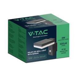 V-TAC VT-1147 10402 venkovní solární nástěnné osvětlení 5.5 W Barvy světla (LED svítidlo): teplá bílá