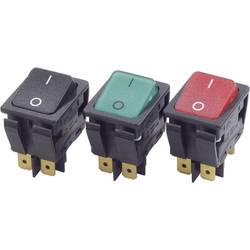 Arcolectric (Bulgin Ltd.) kolébkový spínač C6053ALNAF 230 V/AC 16 A 2x vyp/zap s aretací 1 ks