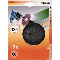 kwb 490220 Sada brusných kotoučů Průměr 125 mm Zrnitost=80 15 ks