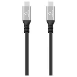 Renkforce Kabel USB-C USB 4.0 USB-C ® zástrčka, USB-C ® zástrčka 1 m černá hliníková zástrčka, silikonový, flexibilní provedení, 8K UHD RF-6805036
