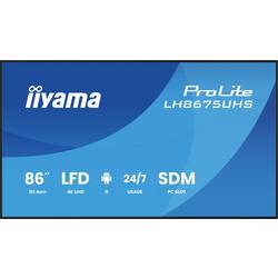 Iiyama LH8675UHS-B2AG displej Digital Signage Energetická třída (EEK2021): G (A - G) 217 cm 85.6 palec 3840 x 2160 Pixel 24/7