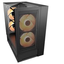 Cougar CGR-2WA3B-RGB midi tower PC skříň černá 2 předinstalované ventilátory, boční okno, integrované osvětlení