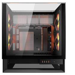 Cougar CGR-2WA3B-RGB midi tower PC skříň černá 2 předinstalované ventilátory, boční okno, integrované osvětlení