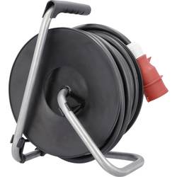 AS Schwabe 10155 kabelový buben 25.00 m černá CEE zástrčka 16 A 5pólová