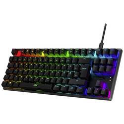 HyperX Alloy Origins Core Tenkeyless DE kabelový herní klávesnice německá, QWERTZ černá s podsvícením