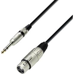 Adam Hall 3 STAR BFV 0100 XLR propojovací kabel [1x XLR zásuvka - 1x jack zástrčka 6,3 mm] 1.00 m černá