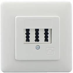 Rutenbeck TAE 3X6 NFN UP rw zásuvka telefonu pod omítku bílá